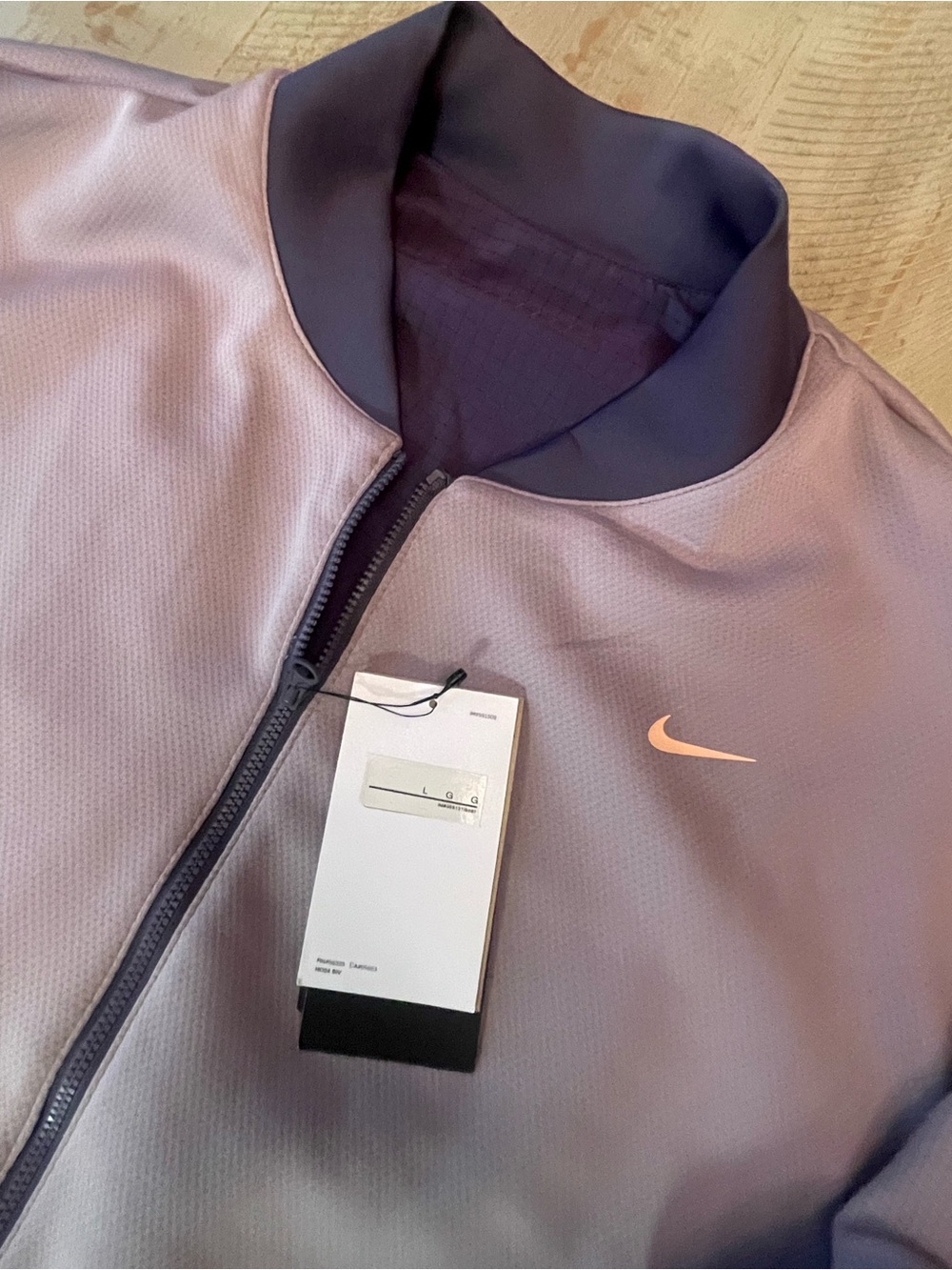 Nike Lavender Jacket with Pink Swoosh - Picture 6 of 8